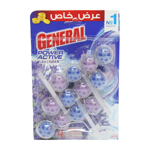 GETIT.QA- Qatar’s Best Online Shopping Website offers GENERAL LAVENDAR TOILET BLOCK 3 X 50 G
 at the lowest price in Qatar. Free Shipping & COD Available!