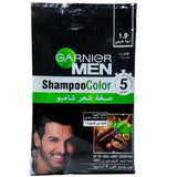 GETIT.QA- Qatar’s Best Online Shopping Website offers GARNIER MEN SHAMPOO COLOR NATURALS 1.0 BLACK 1 PKT at the lowest price in Qatar. Free Shipping & COD Available!