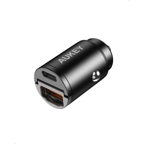 GETIT.QA- Qatar’s Best Online Shopping Website offers AUKEY 30W METAL DUAL PORT FAST CAR CHARGER CCA3 at the lowest price in Qatar. Free Shipping & COD Available!