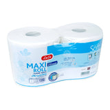 GETIT.QA- Qatar’s Best Online Shopping Website offers LULU EMBOSSED MAXI ROLL CLASSIC WHITE 2PLY 150 METER 2 ROLLS at the lowest price in Qatar. Free Shipping & COD Available!