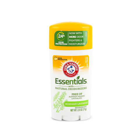 GETIT.QA- Qatar’s Best Online Shopping Website offers ARM & HAMMER ESSENTIALS ROSEMARY LAVENDER DEODORANT STICK 71 G at the lowest price in Qatar. Free Shipping & COD Available!