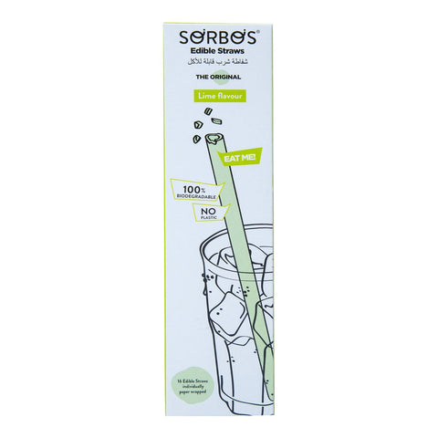GETIT.QA- Qatar’s Best Online Shopping Website offers SORBOS EDIBL STRAW /LIME 128G at the lowest price in Qatar. Free Shipping & COD Available!