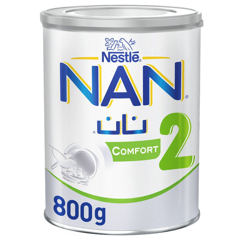 GETIT.QA- Qatar’s Best Online Shopping Website offers NESTLE NAN COMFORT 2 FROM 6-12 MONTHS 800 G at the lowest price in Qatar. Free Shipping & COD Available!