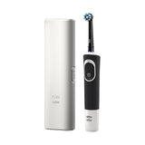 GETIT.QA- Qatar’s Best Online Shopping Website offers ORAL-B D100 VITALITY CROSS ACTION RECHARGEABLE TOOTHBRUSH WITH TRAVEL CASE D100.414.1X CA BLACK at the lowest price in Qatar. Free Shipping & COD Available!