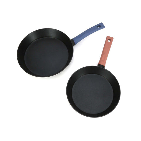 GETIT.QA- Qatar’s Best Online Shopping Website offers CHEFLINE FORGED ALUMINUM FRY PAN SET-- 2 PCS-- 22+26 CM at the lowest price in Qatar. Free Shipping & COD Available!