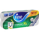 GETIT.QA- Qatar’s Best Online Shopping Website offers FINE COMFORT XL NEW & IMPROVED FLUSHABLE TOILET PAPER 2PLY 10 ROLLS at the lowest price in Qatar. Free Shipping & COD Available!