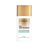 GETIT.QA- Qatar’s Best Online Shopping Website offers L'OREAL PARIS UV DEFENDER ANTI-AGING SUNSCREEN SPF 50+ SHINE 50 ML at the lowest price in Qatar. Free Shipping & COD Available!