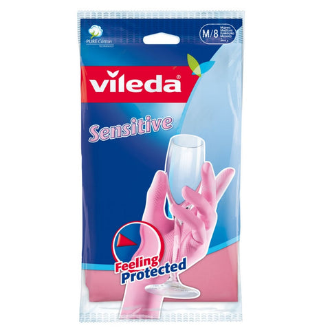 GETIT.QA- Qatar’s Best Online Shopping Website offers VILEDA GLOVES SENSITIVE-- MEDIUM SIZE 1 PAIR at the lowest price in Qatar. Free Shipping & COD Available!