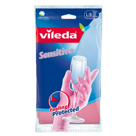 GETIT.QA- Qatar’s Best Online Shopping Website offers VILEDA GLOVES SENSITIVE-- LARGE SIZE 1 PAIR at the lowest price in Qatar. Free Shipping & COD Available!