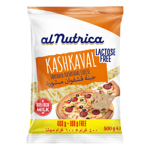 Al Nutrica Kashkaval Shredded Cheese Lactose Free, 400 g