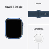 GETIT.QA- Qatar’s Best Online Shopping Website offers APPLE WATCH SERIES 7 GPS, 45MM BLUE ALUMINIUM CASE WITH ABYSS BLUE SPORT BAND at the lowest price in Qatar. Free Shipping & COD Available!