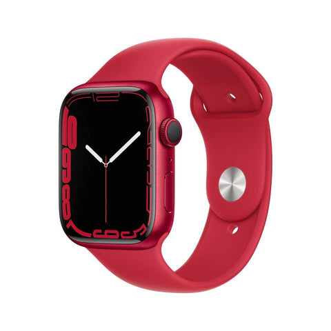 GETIT.QA- Qatar’s Best Online Shopping Website offers APPLE WATCH SERIES 7 GPS MKN93 45MM (PRODUCT)RED ALUMINIUM CASE WITH (PRODUCT)RED SPORT BAND at the lowest price in Qatar. Free Shipping & COD Available!