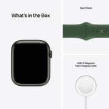 GETIT.QA- Qatar’s Best Online Shopping Website offers APPLE WATCH SERIES 7 GPS + CELLULAR MKHT3 41MM GREEN ALUMINIUM CASE WITH CLOVER SPORT BAND at the lowest price in Qatar. Free Shipping & COD Available!