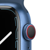 GETIT.QA- Qatar’s Best Online Shopping Website offers APPLE WATCH SERIES 7 GPS + CELLULAR MKJT3 45MM BLUE ALUMINIUM CASE WITH ABYSS BLUE SPORT BAND at the lowest price in Qatar. Free Shipping & COD Available!