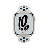 GETIT.QA- Qatar’s Best Online Shopping Website offers APPLE WATCH NIKE SERIES 7 GPS MKN33 41MM STARLIGHT ALUMINIUM CASE WITH PURE PLATINUM/BLACK NIKE SPORT BAND at the lowest price in Qatar. Free Shipping & COD Available!