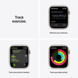 GETIT.QA- Qatar’s Best Online Shopping Website offers APPLE WATCH NIKE SERIES 7 GPS MKN33 41MM STARLIGHT ALUMINIUM CASE WITH PURE PLATINUM/BLACK NIKE SPORT BAND at the lowest price in Qatar. Free Shipping & COD Available!