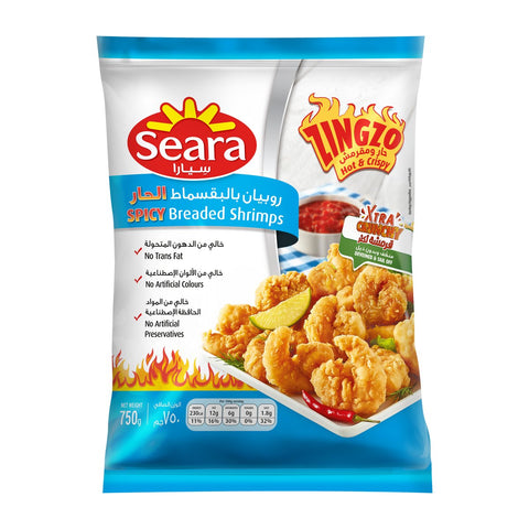 GETIT.QA- Qatar’s Best Online Shopping Website offers SEARA ZINGZO HOT & CRISPY BREADED SHRIMPS 750 G at the lowest price in Qatar. Free Shipping & COD Available!