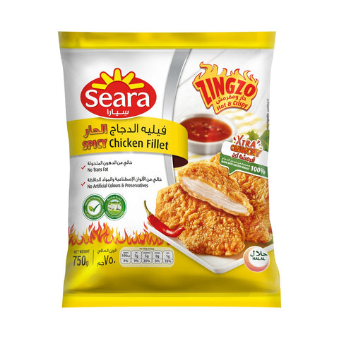 GETIT.QA- Qatar’s Best Online Shopping Website offers SEARA ZINGZO HOT & CRISPY CHICKEN FILLET 750 G at the lowest price in Qatar. Free Shipping & COD Available!