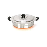 GETIT.QA- Qatar’s Best Online Shopping Website offers CHEFLINE STAINLESS STEEL URULI WITH COPPER BOTTOM 24CM INDIA at the lowest price in Qatar. Free Shipping & COD Available!