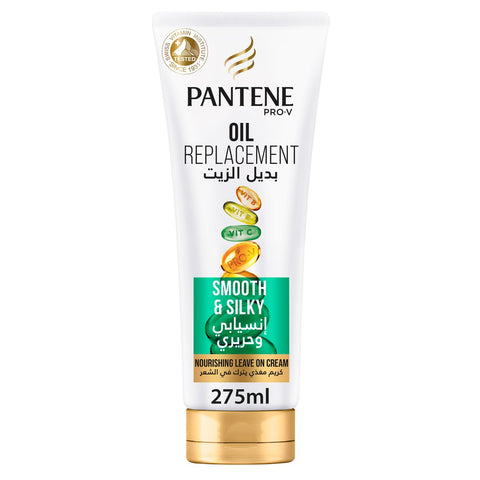 GETIT.QA- Qatar’s Best Online Shopping Website offers PANTENE PRO-V HAIR OIL REPLACEMENT SMOOTH & SILKY-- 275 ML at the lowest price in Qatar. Free Shipping & COD Available!