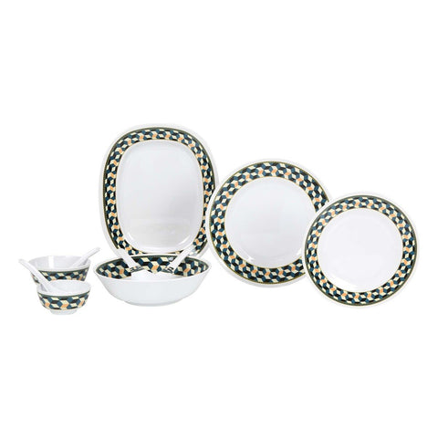 GETIT.QA- Qatar’s Best Online Shopping Website offers LULU MELAMIN DINNER SET 34PCS TEWYN at the lowest price in Qatar. Free Shipping & COD Available!