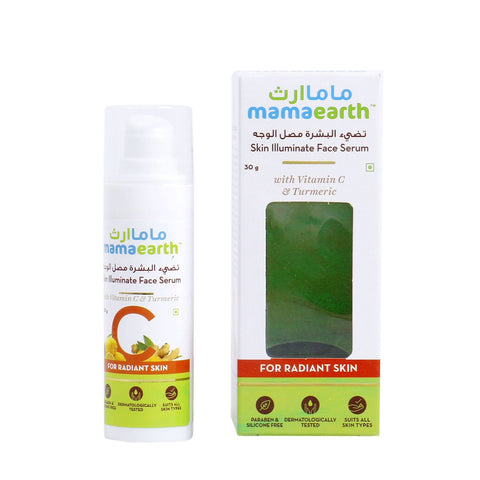 GETIT.QA- Qatar’s Best Online Shopping Website offers MAMAEARTH SKIN ILLUMINATE FACE SERUM FOR RADIANT SKIN WITH VITAMIN C & TURMERIC 30 G at the lowest price in Qatar. Free Shipping & COD Available!