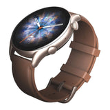 GETIT.QA- Qatar’s Best Online Shopping Website offers AMAZFIT GTR 3 PRO A2040-GTR-3-PRO-BROWN-LEATHER(SMART WATCH FOR ANDROID IPHONE WITH BLUETOOTH CALL ALEXA GPS WIFI, MEN'S FITNESS TRACKER 150 SPORTS MODES, 1.45”AMOLED DISPLAY, BLOOD OXYGEN HEART RATE TRACKING) at the lowest price in Qatar. Free Shipping & COD Available!