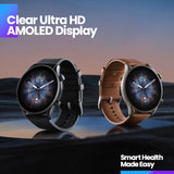 GETIT.QA- Qatar’s Best Online Shopping Website offers AMAZFIT GTR 3 PRO A2040-GTR-3-PRO-BROWN-LEATHER(SMART WATCH FOR ANDROID IPHONE WITH BLUETOOTH CALL ALEXA GPS WIFI, MEN'S FITNESS TRACKER 150 SPORTS MODES, 1.45”AMOLED DISPLAY, BLOOD OXYGEN HEART RATE TRACKING) at the lowest price in Qatar. Free Shipping & COD Available!