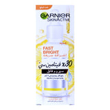 GETIT.QA- Qatar’s Best Online Shopping Website offers GARNIER SKIN ACTIVE FAST BRIGHT VITAMIN C BOOSTER SERUM 30ML at the lowest price in Qatar. Free Shipping & COD Available!