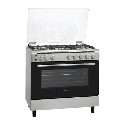 GETIT.QA- Qatar’s Best Online Shopping Website offers VESTEL COOKING RANGE F96G87X 90X60 5BURNER at the lowest price in Qatar. Free Shipping & COD Available!