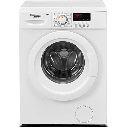 GETIT.QA- Qatar’s Best Online Shopping Website offers SUPER GENERAL 6 KG FRONT LOAD WASHING MACHINE, 1000 RPM, WHITE, SGW6200NLED at the lowest price in Qatar. Free Shipping & COD Available!