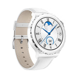 GETIT.QA- Qatar’s Best Online Shopping Website offers HUAWEI GT3 PRO FRIGGA SILVER BEZEL WITH WHITE LEATHER STRAP (HUW-GT3PRO-FRIGGA-SLV) at the lowest price in Qatar. Free Shipping & COD Available!