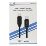 GETIT.QA- Qatar’s Best Online Shopping Website offers X.CELL USB TYPE-C TO TYPE-C CABLE CB-220CC 1 METER at the lowest price in Qatar. Free Shipping & COD Available!