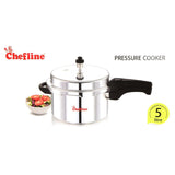 GETIT.QA- Qatar’s Best Online Shopping Website offers CHEFLINE ALUMINUM PRESSURE COOKER INDUCTION BOTTOM 5LTR at the lowest price in Qatar. Free Shipping & COD Available!