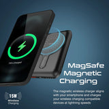 GETIT.QA- Qatar’s Best Online Shopping Website offers PROMATE SUPERCHARGE MAGSAFE WIRELESS CHARGING POWER BANK 10000MAH POWERMAG-10PRO at the lowest price in Qatar. Free Shipping & COD Available!