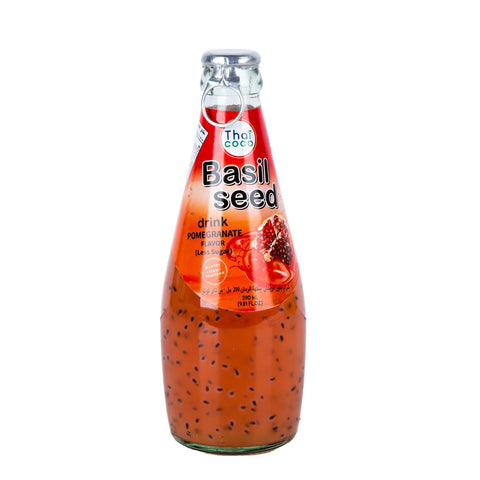 GETIT.QA- Qatar’s Best Online Shopping Website offers THAI COCO BASIL SEED POMEGRANATE FLAVOR DRINK 290 ML
 at the lowest price in Qatar. Free Shipping & COD Available!