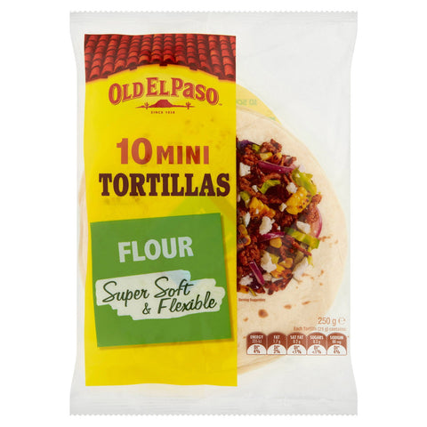 GETIT.QA- Qatar’s Best Online Shopping Website offers OLD EL PASO 10 MINI TORTILLAS 250 G at the lowest price in Qatar. Free Shipping & COD Available!
