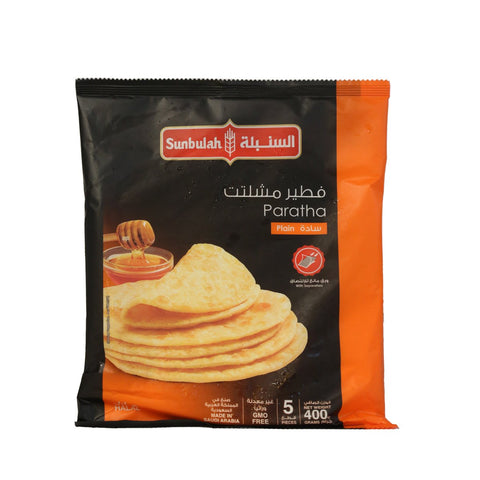 GETIT.QA- Qatar’s Best Online Shopping Website offers SUNBULAH PLAIN PARATHA 400G at the lowest price in Qatar. Free Shipping & COD Available!