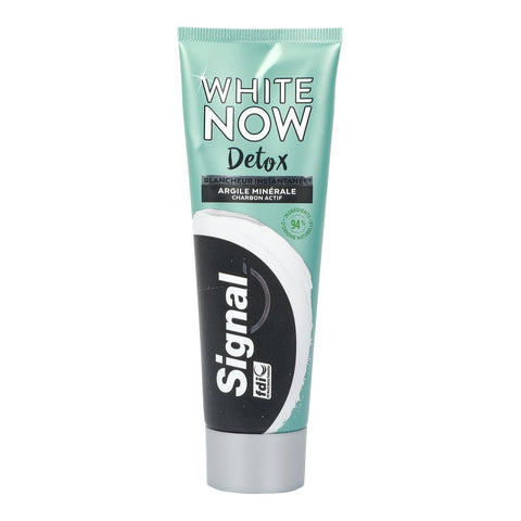 GETIT.QA- Qatar’s Best Online Shopping Website offers SIGNAL WHITE NOW DETOX TOOTHPASTE 75ML at the lowest price in Qatar. Free Shipping & COD Available!