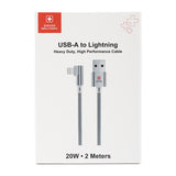 GETIT.QA- Qatar’s Best Online Shopping Website offers SWISS MILITARY TYPE-C LIGHTNING CABLE AL20 2METER WHITE at the lowest price in Qatar. Free Shipping & COD Available!