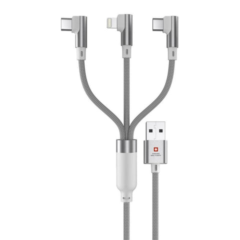 GETIT.QA- Qatar’s Best Online Shopping Website offers SWISS MILITARY USB TO 3 IN 1 CABLE CB3.1 2METER WHITE at the lowest price in Qatar. Free Shipping & COD Available!