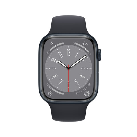 GETIT.QA- Qatar’s Best Online Shopping Website offers APPLE WATCH SERIES 8 GPS MIDNIGHT ALUMINIUM CASE WITH MIDNIGHT SPORT BAND, 41 MM, MNP53AE at the lowest price in Qatar. Free Shipping & COD Available!