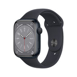 GETIT.QA- Qatar’s Best Online Shopping Website offers APPLE WATCH SERIES 8 GPS MIDNIGHT ALUMINIUM CASE WITH MIDNIGHT SPORT BAND-- 45 MM-- MNP13AE at the lowest price in Qatar. Free Shipping & COD Available!