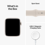 GETIT.QA- Qatar’s Best Online Shopping Website offers APPLE WATCH SE GPS STARLIGHT ALUMINIUM CASE WITH STARLIGHT SPORT BAND-- 40 MM-- MNJP3AE at the lowest price in Qatar. Free Shipping & COD Available!