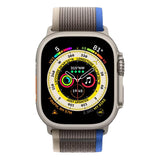 GETIT.QA- Qatar’s Best Online Shopping Website offers APPLE WATCH ULTRA GPS + CELLULAR TITANIUM CASE WITH BLUE/GRAY TRAIL LOOP, 49 MM, MEDIUM/LARGE (BAND SIZE), MQFV3 at the lowest price in Qatar. Free Shipping & COD Available!