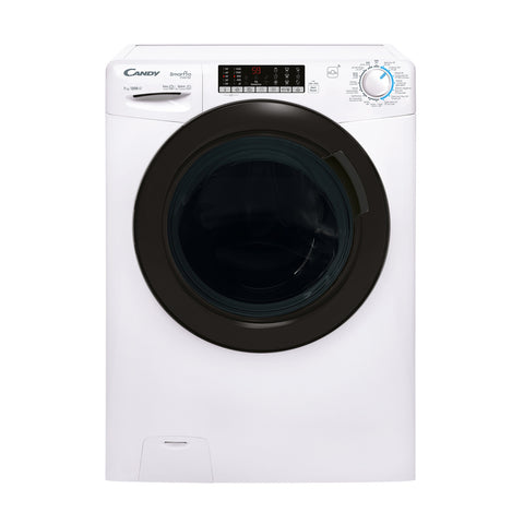 GETIT.QA- Qatar’s Best Online Shopping Website offers CANDY FRONT LOAD WASHING MACHINE, 7 KG, 1200 RPM, BLACK SMOKY DOOR, WI-FI + BT, SMARTPRO INVERTER MOTOR, STEAM FUNCTION, MIX POWER SYSTEM, CLASS A, 6 DIGIT DISPLAY, CSO276TWMB-19 at the lowest price in Qatar. Free Shipping & COD Available!