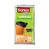 GETIT.QA- Qatar’s Best Online Shopping Website offers SANITA CLUB GARBAGE BAGS OXO-BIODEGRADABLE MEDIUM-- 30 GALLONS SIZE 72 X 85 CMS-- 20 PCS at the lowest price in Qatar. Free Shipping & COD Available!