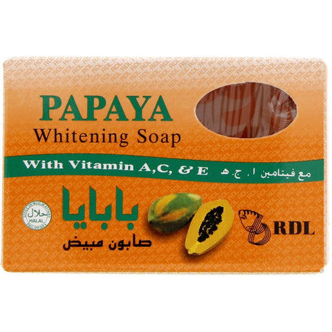 GETIT.QA- Qatar’s Best Online Shopping Website offers RDL PAPAYA WHITENING SOAP 135 G at the lowest price in Qatar. Free Shipping & COD Available!