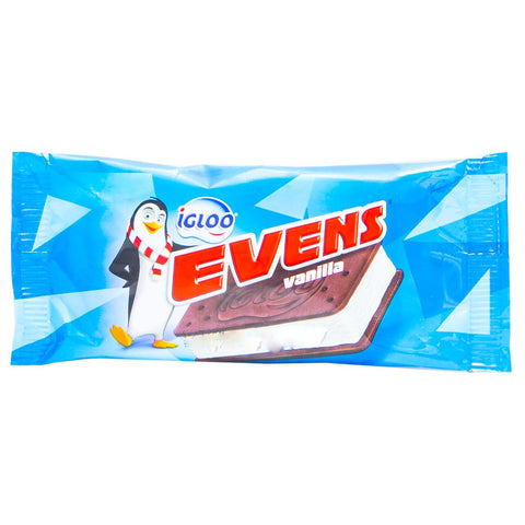 GETIT.QA- Qatar’s Best Online Shopping Website offers IGLOO EVENS VANILLA ICE CREAM SANDWICH 90 ML at the lowest price in Qatar. Free Shipping & COD Available!