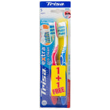 GETIT.QA- Qatar’s Best Online Shopping Website offers TRISA TOOTHBRUSH EXTRA PRO CLEAN SOFT ASSORTED COLOURS 2 PCS at the lowest price in Qatar. Free Shipping & COD Available!